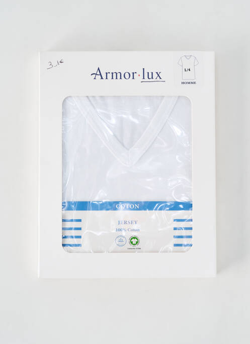Tricou alb ARMOR LUX bărbat