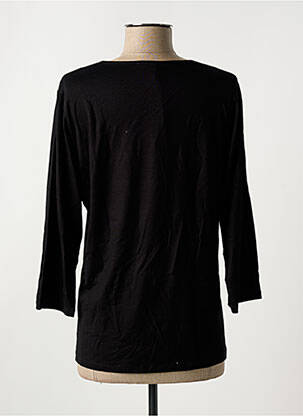 Top guler rotund mâneci 3/4 negru GABRIELLA K. femeie