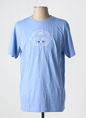 Tricou albastru BLACK WELLIS bărbat