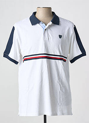 Polo alb BLACK WELLIS bărbat