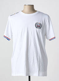 Tricou croială dreaptă mâneci scurte alb BLACK WELLIS homme