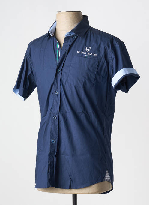 Cămașă cu mâneci scurte albastru BLACK WELLIS bărbat