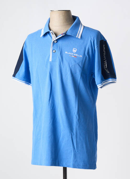 Polo albastru BLACK WELLIS bărbat