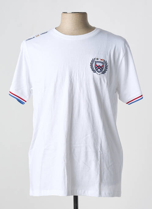 Tricou alb BLACK WELLIS bărbat