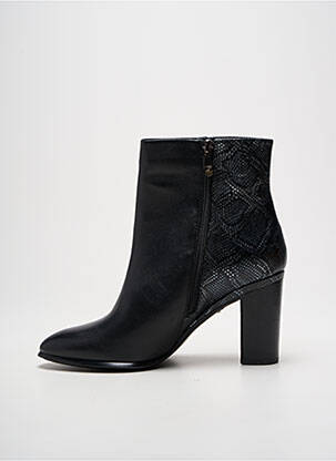 Botine/ghete material neted toc de 7 la 9 cm negru COULEUR POURPRE femeie