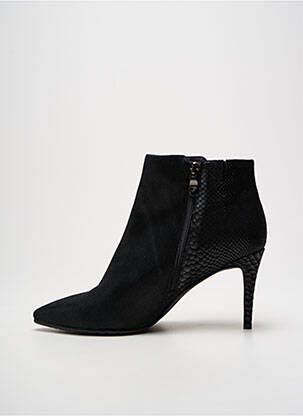 Botine/ghete material neted toc de 7 la 9 cm negru COULEUR POURPRE femeie