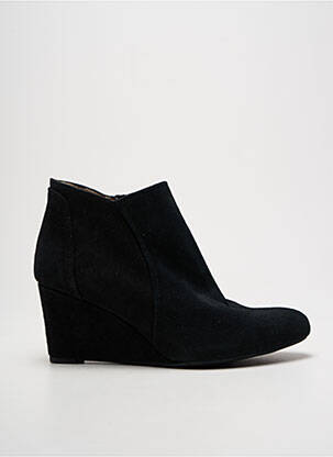 Botine/ghete vârf rotund toc de 7 la 9 cm negru UNISA femeie