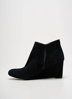 Botine/ghete vârf rotund toc de 7 la 9 cm negru UNISA femeie