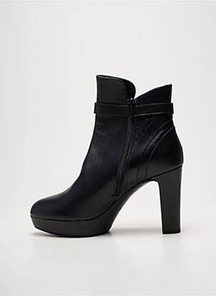 Botine/ghete material neted toc de 7 la 9 cm negru UNISA femeie