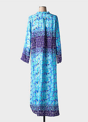 Rochie lungă mâneci lungi mâneci lungi albastru ANTICA SARTORIA femeie