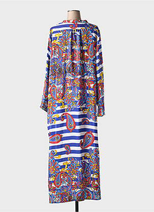 Rochie lungă mâneci lungi mâneci lungi albastru ANTICA SARTORIA femeie