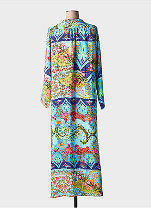 Rochie lungă mâneci lungi mâneci lungi albastru ANTICA SARTORIA femeie