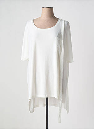 Tunică mâneci scurte alb CREA CONCEPT femeie