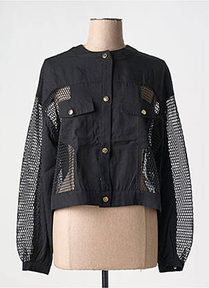Jachete casual guler rotund negru LOLA CASADEMUNT femeie