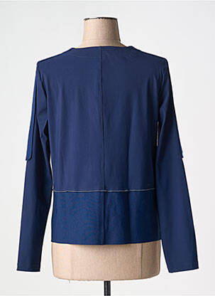 Jachete casual guler rotund albastru CREA CONCEPT femeie