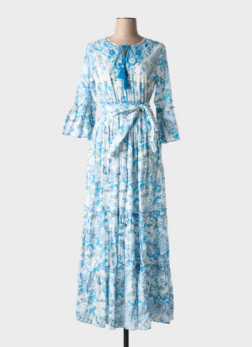 Rochie lungă albastru FASHION femeie