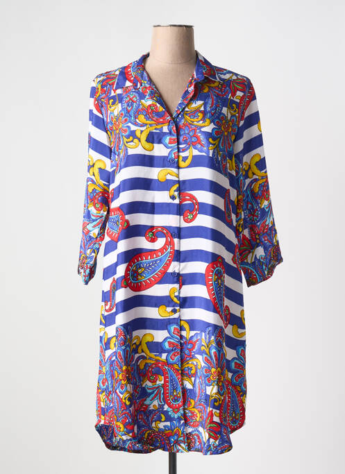 Rochie scurtă albastru ANTICA SARTORIA femeie