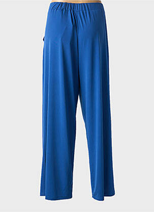 Pantalon larg croială fluidă mărime normală albastru REVER MILE femeie