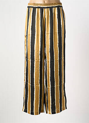 Pantalon larg auriu LAUREN VIDAL femeie