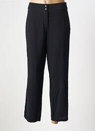 Pantalon 7/8 talie cu cleme mărime normală negru DANIELA DALLAVALLE femme