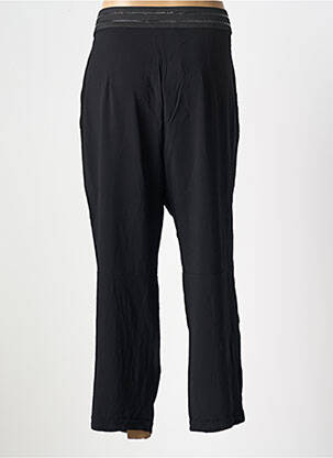 Pantalon 7/8 talie cu cleme mărime normală negru DANIELA DALLAVALLE femeie