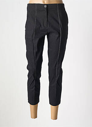 Pantalon 7/8 țesătură poplin mărime normală negru CREA CONCEPT femeie