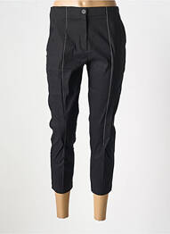 Pantalon 7/8 țesătură poplin mărime normală negru CREA CONCEPT femme