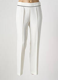 Pantalon slim subțire talie înaltă alb ANDAMIO femme