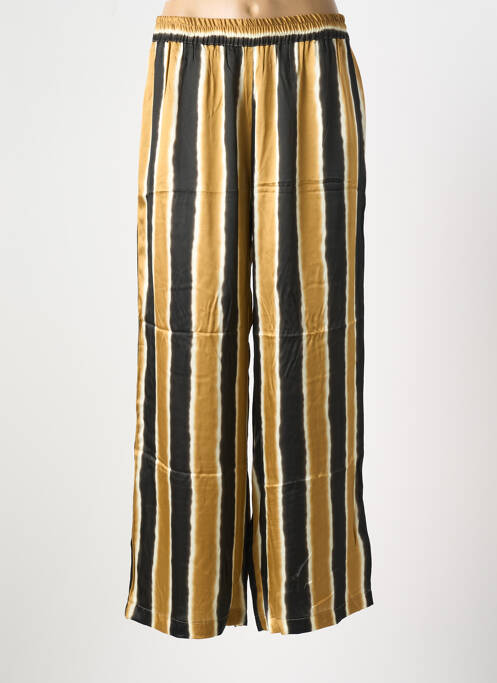 Pantalon larg auriu LAUREN VIDAL femeie