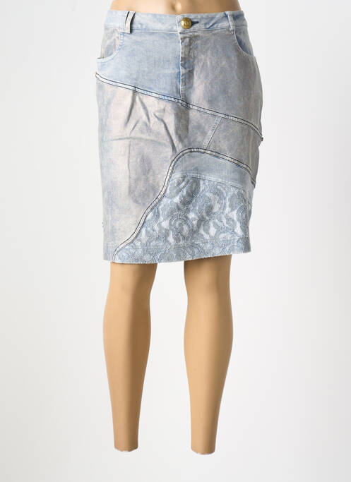 Fustă midi albastru ELISA CAVALETTI femeie