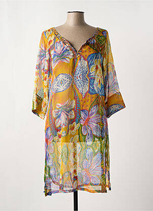 Rochie de plajă galben ANTICA SARTORIA femeie