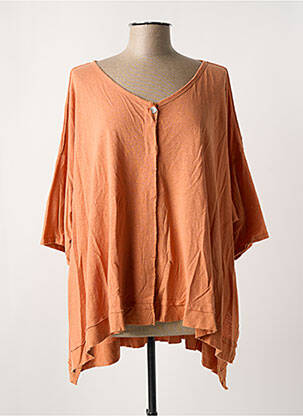 Vestă cu mâneci lungi portocaliu KEDZIOREK femeie