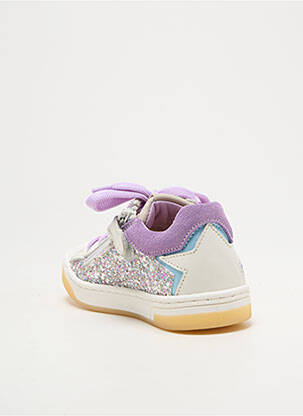 Adidași țesătură țesătură cu sclipici vârf rotund violet STONES AND BONES fată