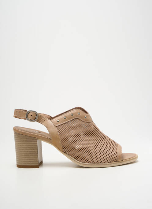 Sandale/Pantofi decupați bej NERO GIARDINI femeie