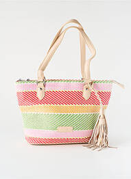 Geantă multibuzunare formă de geantă shopper bej FUCHSIA femme