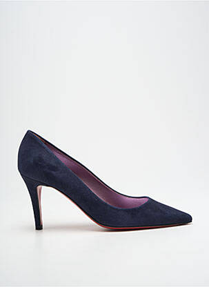 Pantofi cu toc nubuc toc de 7 la 9 cm albastru URSULA MASCARO femeie