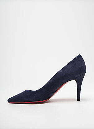 Pantofi cu toc nubuc toc de 7 la 9 cm albastru URSULA MASCARO femeie