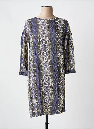 Rochie midi mâneci lungi mâneci lungi albastru TRUSSARDI JEANS femeie