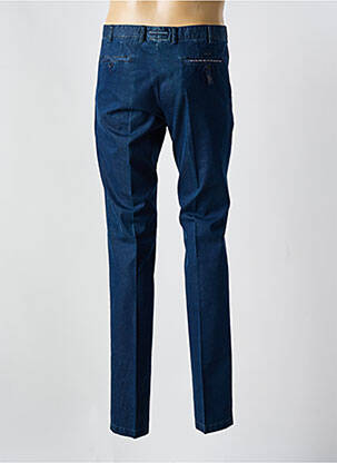 Pantalon chino țesătură poplin mărime normală albastru BLUE DENIM bărbat