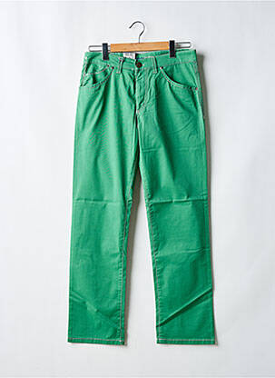 Pantalon drept elasticitate mărime normală verde GARDEUR femeie