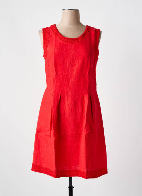 Rochie midi roșu BLANC BOHEME femeie