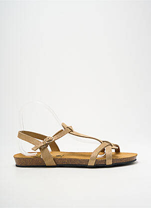 Sandale/Pantofi decupați auriu PLAKTON femeie