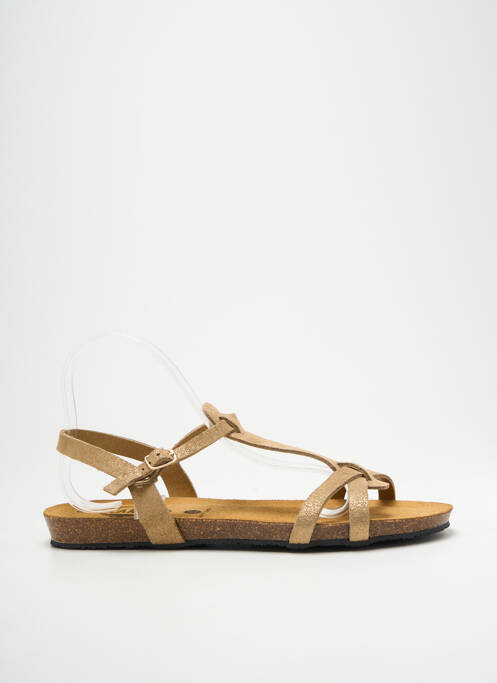 Sandale/Pantofi decupați auriu PLAKTON femeie