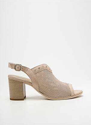 Sandale/Pantofi decupați bej NERO GIARDINI femeie