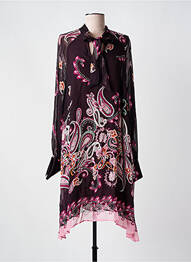 Rochie midi croială fluidă mâneci lungi violet MAT. femeie