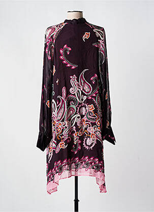 Rochie midi croială fluidă mâneci lungi violet MAT. femeie