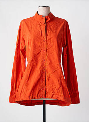 Cămașă croială cambrată mâneci lungi portocalie YELLOW LABEL femeie