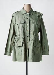 Jachete casual croială dreaptă verde YESTA femme