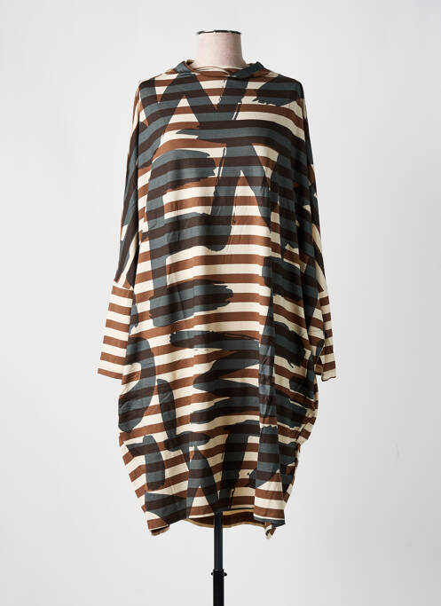 Rochie midi maro URBAN femeie