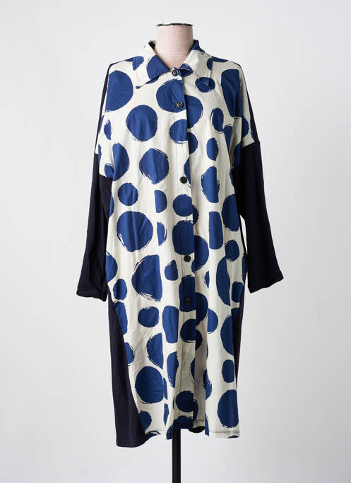 Rochie midi albastru VINTAGE femeie